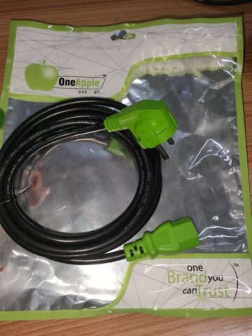 OneApple Power Cable – 2-Pin Plug for UPS, LED, PC, Stabilizer, and More (1.8m) - Image 3