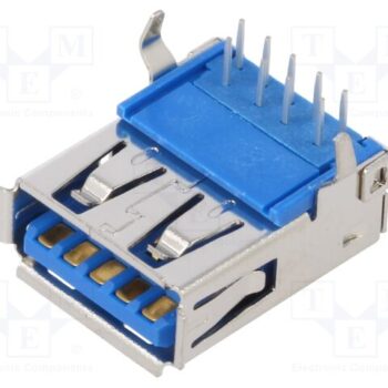 USB 3.0 Type-A Female 9-Pin PCB Jack Connector