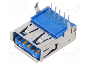 USB 3.0 Type-A Female 9-Pin PCB Jack Connector