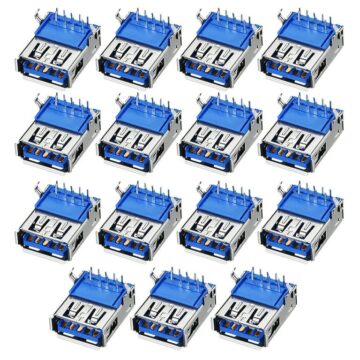 USB 3.0 Type-A Female 9-Pin PCB Jack Connector - Image 4